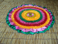 Татами 蒲团七彩拜垫盖打座垫椅垫手工莲花坐垫讲经居家打坐垫禅修坐垫