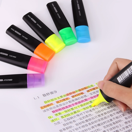 Флуоресцентная свежая цифровая ручка для школьников, маркер, комплект