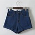 2018 mùa hè mới Hàn Quốc retro cao eo quần short denim nữ là mỏng kích thước lớn quăn AA phần đàn hồi quần nóng triều thiết kế thời trang nữ Quần jean