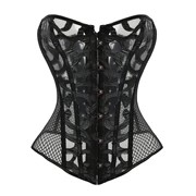 Siêu mỏng thoáng khí căng lưới corset corset hollow corset tòa chùm corset lưới corset mùa hè 8124