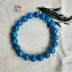 Vòng tay pha lê Apatit cao cấp tự nhiên Phốt pho xanh Vòng đơn Vòng đeo tay Fine Blue Crystal Bracelet Trang sức Quà tặng