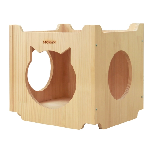 Открытая человеческая кошачья кошачья комбинация кошачьи гнезда двойная наклейка стена наклейка кошка Универсальное может быть настраиваемое кошачий дом кошачий дом вилла