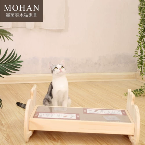 Кошка с твердым деревом захватывает кошачьи гнезда интегрированные веселые многофункциональные износы -устойчивый