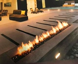 Газовое огненное пламя Электронное зажигание пульт дистанционного управления встроенным встроенным настоящим огненным огненным камином ядро.