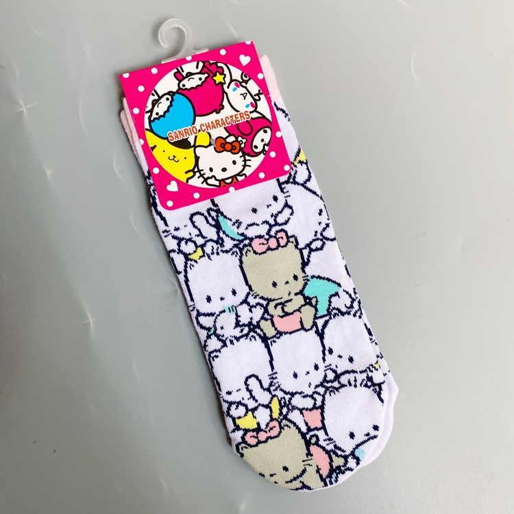 White PC Dog4 double free shipping foreign trade girl solar system Spring and summer melody Cartoon PC dog Straight board Socks lovely Soft sprout sanrio