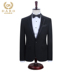 Suit phù hợp với kinh doanh trang phục nam chuyên nghiệp trang trí phương tây cơ thể quý ông chú rể chú rể váy cưới mùa thu và mùa đông - Suit phù hợp quần baggy nam Suit phù hợp