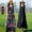 Phong cách dân tộc cộng với kích thước của phụ nữ váy voan in hai mặt không tay váy vest tính khí lỏng lẻo và váy dài mỏng - Váy dài