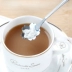 Hàn Quốc dễ thương thìa nhỏ sáng tạo hoa thép không gỉ tay cầm dài thìa cà phê tráng miệng nhỏ thìa anh đào thìa khuấy - Cà phê Cà phê