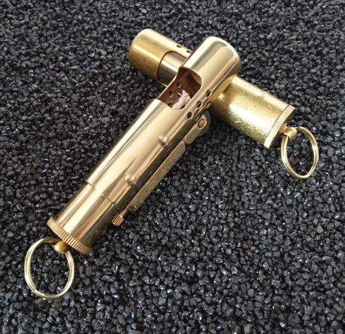 Медный чемодан на керосине, ретро креативная ветрозащитная старомодная зажигалка, подарок на день рождения