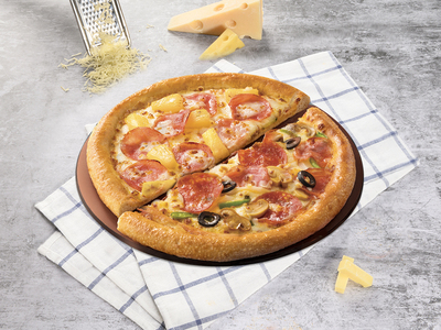 Super Papa John's и Hawaiian Sunshine, стандартный размер 9 дюймов