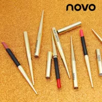 Bút son môi mờ Novo5216 là trà đậu đỏ trà đào hoa bưởi lip son màu nam 3ce pink break
