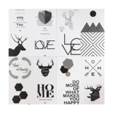 Северный современный стиль туалетный кирпич Черно -белая плитка 300x300 Внутренний кухонный балконный балконная плитка плитка кирпич