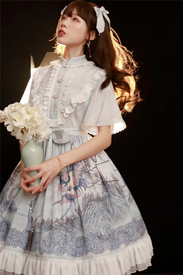 taobao agent Summer dress, Lolita style, Lolita OP
