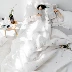 Bộ chăn ga gối cotton một mảnh ba mảnh đặt gió theo phong cách Hàn Quốc rắn màu sao đơn giản chăn bông trải giường mùa hè chăn ga giường 1m8 x 2m Trải giường