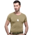 Miễn phí ngoài trời nhanh chóng làm khô ngắn tay T-Shirt nam cổ tròn Mỏng mùa hè phần mỏng quân đội fan tactical đào tạo vật lý quần áo