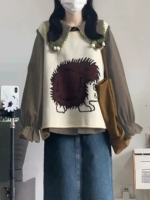 Демисезонный комплект, трикотажный жилет, кукла, рубашка, коллекция 2023