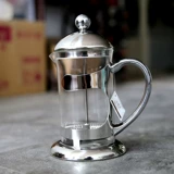 Стеклянный заварочный чайник из нержавеющей стали, кофейник, фильтр