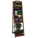 Ретро стоящие стойла маленькая кофейня Blackboard Используйте рекламную доску для карты карты Дверь