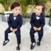 Bộ đồ bé trai hai mảnh phù hợp với áo hai dây dành cho trẻ em 2018 Váy gió nhỏ của Anh trong đám cưới của trẻ em