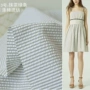 Mới mùa xuân và mùa hè tươi Nhật Bản sọc bong bóng polyester bông vải thủ công tự làm áo sơ mi váy nhà quần áo bông vải vải thun cotton lạnh