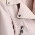 Áo khoác da nữ ngắn đoạn 2019 xuân hè phiên bản Hàn Quốc của khóa kéo ve áo Đầu máy mỏng manh PU áo khoác da nhỏ cho nữ - Quần áo da