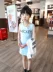 Trẻ em mặc váy 2018 mùa hè mới cô gái phim hoạt hình căng bông vest váy dài túi hip váy váy