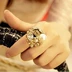 Châu Âu và Mỹ trang sức nhỏ đơn giản hoa ngón trỏ nhẫn Sáng tạo hipster mở nhẫn nữ quà tặng