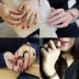 Trang sức nhỏ Hàn Quốc, hợp thời trang, hoang dã, nhẫn ba mảnh, mẫu nữ, phụ kiện sáng tạo ngón trỏ nhẫn lông voi nam Nhẫn