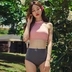 BIKINI 2018 Hàn Quốc mới chia bộ bikini sexy treo cổ cao eo là mỏng chia áo tắm