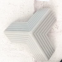 Старый полосатый треугольный угол - 8 установка (серый) (серый)