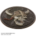 马 迈比迪 炫 Viking hộp sọ ma thuật PVC dán chương băng đeo tay tinh thần miếng dán che vết rách quần áo Thẻ / Thẻ ma thuật