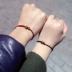 [Ji Cai Pi Xiaoren tăng sự tự tin] chàng trai và cô gái đá mắt hổ tự nhiên dệt dây đeo vòng tay trang sức vòng chân đỏ