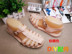 2018 cá tính mới DIY nhựa retro quân đội mát mẻ nam nữ đôi dệt khóa bãi biển dép La Mã dép crocs nam Sandal