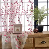 Ikea, прозрачная штора, современная шифоновая ткань, китайский стиль, с вышивкой, в американском стиле, для салонов красоты