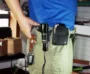 Hộp thuốc lá walkie talkie đặt túi thể thao nhỏ túi điện thoại di động nhỏ lưu trữ kỹ thuật số túi nhỏ nam ngoài trời túi nhỏ 	túi đeo hông nam da bò	