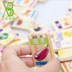 Double-sided động vật trái cây ký tự Trung Quốc Domino 100 biết đọc biết viết giáo dục sớm khối xây dựng giáo dục cho trẻ em đồ chơi Khối xây dựng