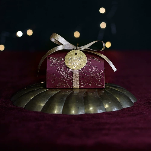 密语森林 Ящик для перми и красные конфеты Новая китайская ретро свадебная труба конфеты минималистская свадебная конфеты конфеты