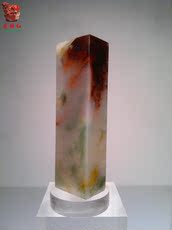 Ювелирный камень 桂林鸡血玉鸡血石天然玉石印章刻章石雕刻书画收藏品摆件精美收藏