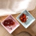 Trang chủ nhà tuyết gốm nhỏ món ăn Nhật Bản bộ đồ ăn giấm nhà nhà nước tương gia vị món ăn nước sốt món ăn đĩa tấm - Đồ ăn tối