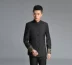 Mùa thu và mùa đông nam kinh doanh giản dị cổ áo Trung Quốc áo tang Bộ trang phục dân tộc Hàn Quốc phù hợp với thanh niên mỏng quần thô nam Trang phục dân tộc