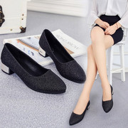 2018 mùa hè mới low-cut giày giày của phụ nữ thấp gót nhọn Hàn Quốc phiên bản của nông miệng dính giày bìa miệng hoang dã giày lười phụ nữ