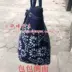 Wuzhen đặc sản màu xanh in túi vải túi xách vai túi vai túi đáy tròn túi vải giản dị túi túi coach nữ Túi tin nhắn / túi xách tay / Swagger túi
