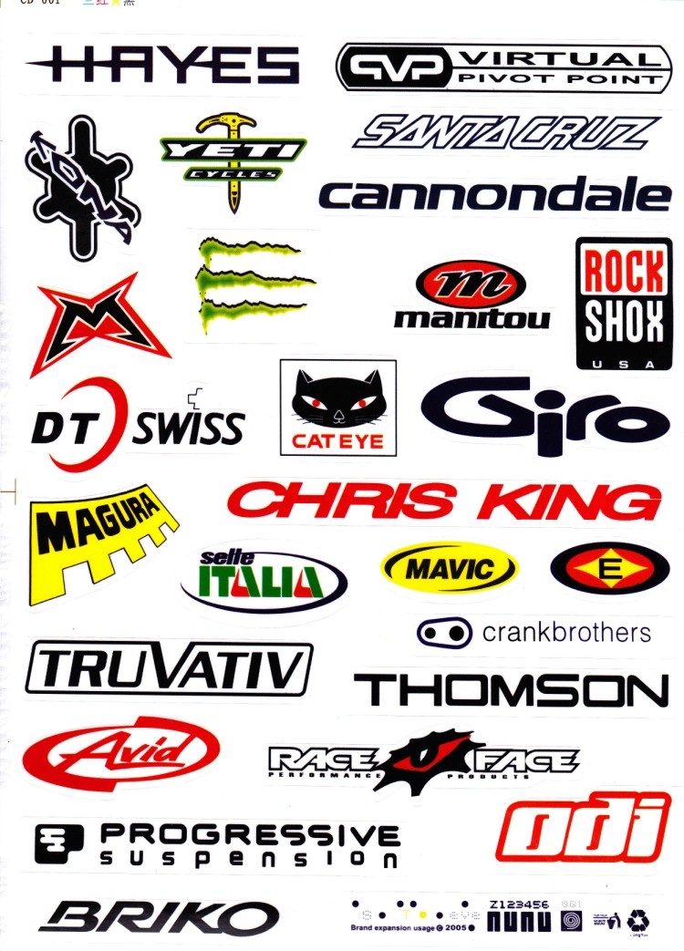 厂家自行车diy个性贴纸 死飞装饰 山地车修补贴纸防锈贴 骑行装备