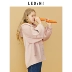 Áo khoác len trùm đầu Lecho 2019 mùa thu mới dành cho nữ ngắn học sinh Áo len nhỏ thêu - Áo khoác ngắn áo kaki nữ Áo khoác ngắn