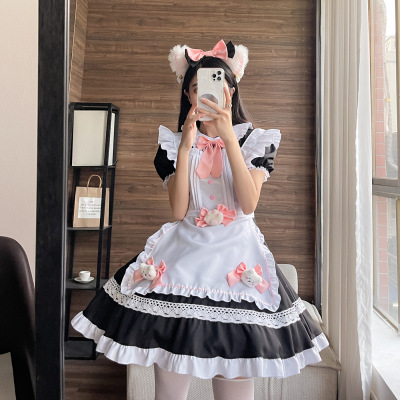 taobao agent Cute doll, coffee suit, uniform, Lolita style, cosplay