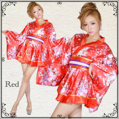 taobao agent Japanese traditional cospaly kimono ladies dress yukata anime photo sexy suit KTV bar collar dance clothes