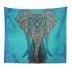 Animal Elephant Dòng tấm thảm trang trí tường treo khăn bãi biển nền TV nhà vải che khăn có thể được tùy chỉnh - Tapestry Tapestry
