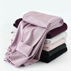 Кальсоны 随意剪发热德绒打底裤 加绒女士秋裤无骨缝合裤 秋冬装