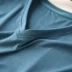 Áo thun nam bằng sợi tre miễn phí cổ chữ V ngắn tay mùa hè mỏng phần co giãn cao không giới hạn áo polo lacoste Áo phông ngắn