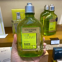 L'occitane, гель для душа, освежающий прохладный шампунь для всего тела, 250 мл, контроль жирного блеска, 2 в 1